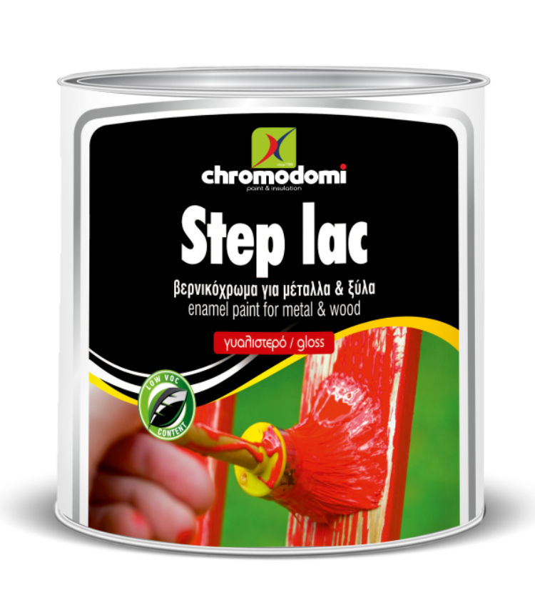 ემალის პრიალა საღებავი - STEP-LAC 0,75 LT — ზეთის საღებავი